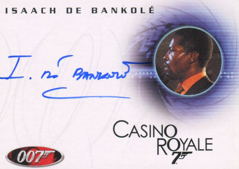 James Bond in Motion 2008 Isaach De Bankole Steven Obanno Autograph Card A92   - TvMovieCards.com