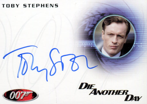 James Bond 50th Anniversary Series One Toby Stephens Autograph Card A180   - TvMovieCards.com