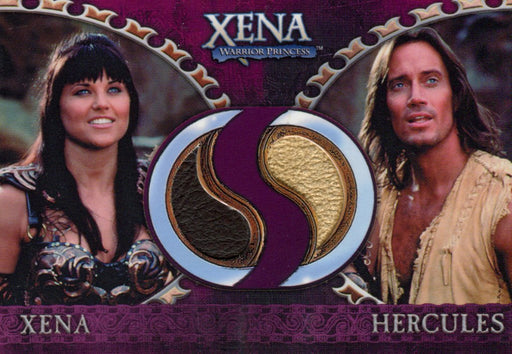 Xena Dangerous Liaisons Xena and Hercules Double Costume Card DC7   - TvMovieCards.com