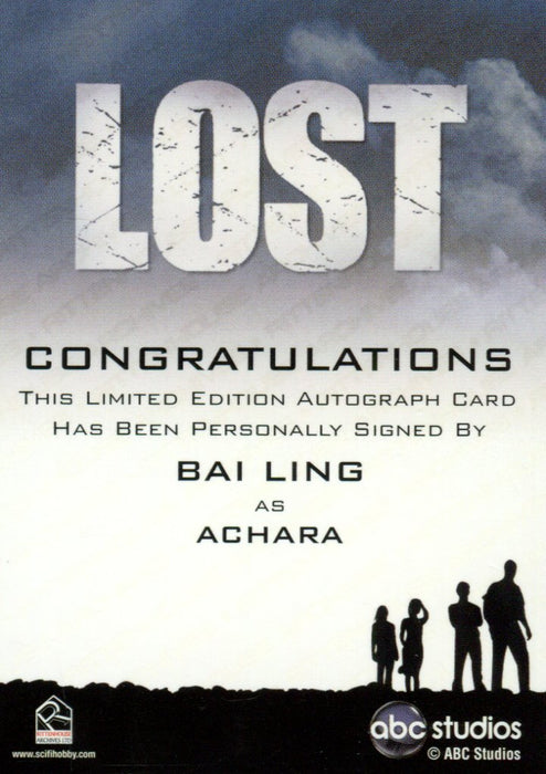 Lost Relics 2011 Bai Ling as Achara Autograph Card   - TvMovieCards.com