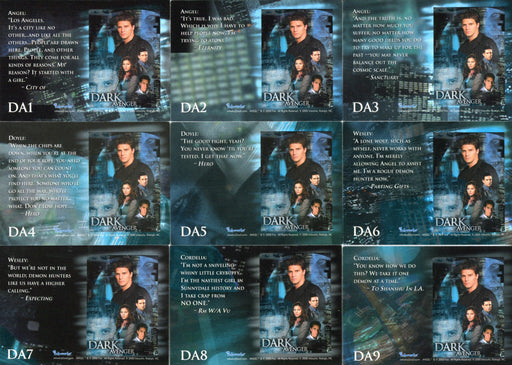Angel Season 1 Dark Avenger Foil Puzzle Chase Card Set DA1 thru DA9 Inkworks 200 - TvMovieCards.com