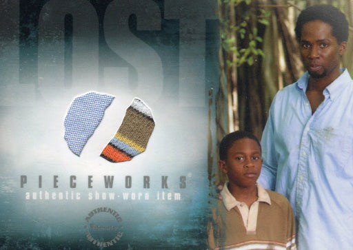 Lost Season 1 One PW-12 H. Perrineau and M. D Kelly Dual Pieceworks Costume Card   - TvMovieCards.com