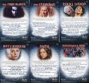 Buffy The Vampire Slayer Season 7 Slayer Legacy Foil Chase Card Set SL1-6 - TvMovieCards.com