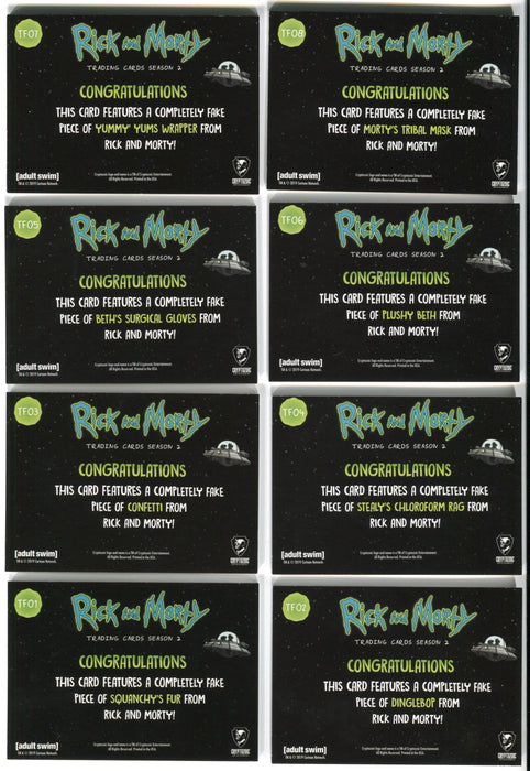 Rick and Morty Season 2 Totally Fabricated Memorabilia Card Set TF01-TF18 B1   - TvMovieCards.com