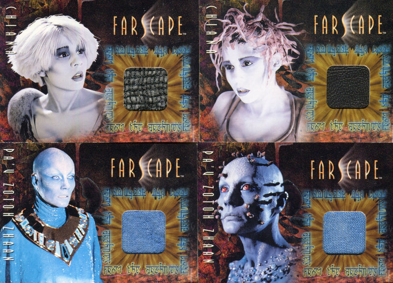 Farscape Season 2 Costume Card Lot 4 Cards   - TvMovieCards.com