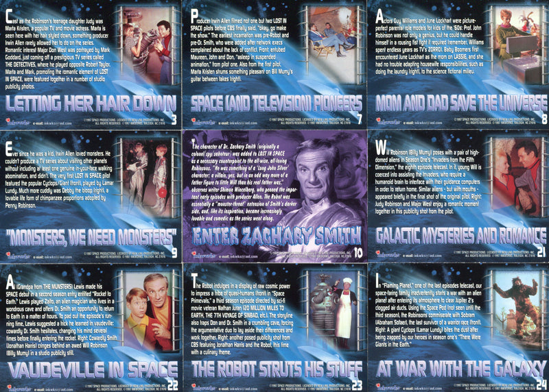 Lost In Space Classic TV Series Error Misprint Foil Card Lot 17 Cards Rare Inkwo - TvMovieCards.com