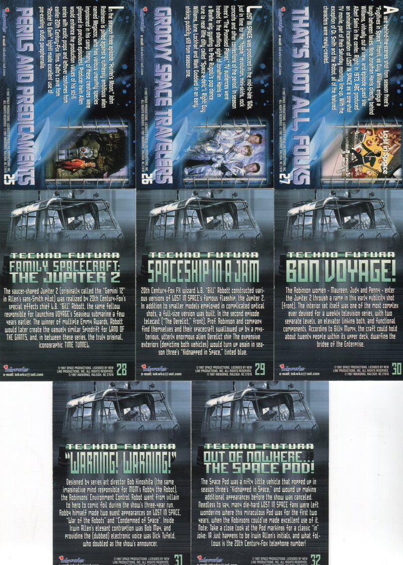 Lost In Space Classic TV Series Error Misprint Foil Card Lot 17 Cards Rare Inkwo - TvMovieCards.com