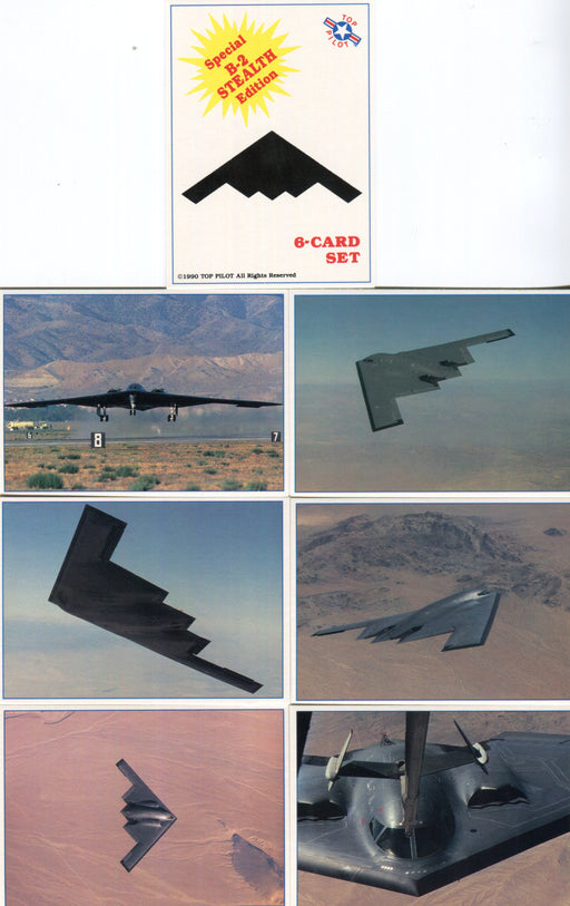 Stealth Bomber B-2 Edition Top Pilot Trading Card Set 7 Cards Top Pilot 1990   - TvMovieCards.com