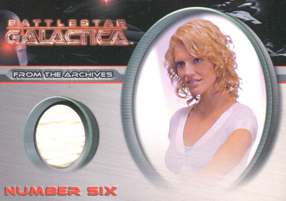 Battlestar Galactica Season One Number Six Costume Card CC14   - TvMovieCards.com