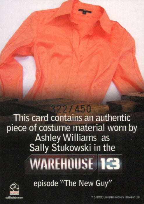 Warehouse 13 Premium Packs Season 4 Sally Stukowski Costume Card #322/450   - TvMovieCards.com