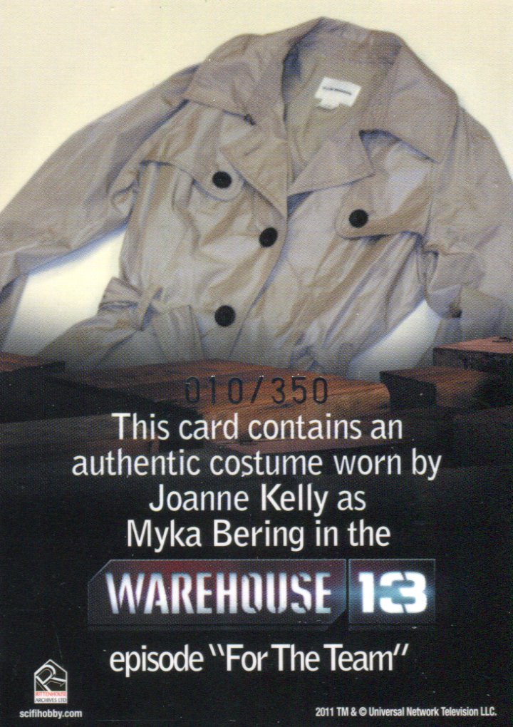 Warehouse 13 Premium Packs Season 4 Myka Bering Costume Card #010/350   - TvMovieCards.com