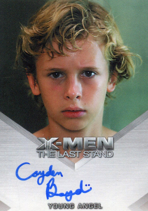 X-Men The Last Stand Autograph Card Cayden Boyd as Young Angel   - TvMovieCards.com