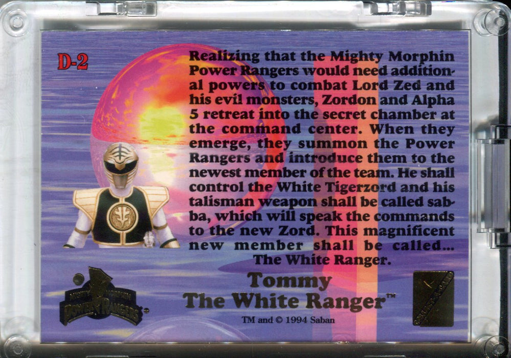Mighty Morphin Power Rangers The Movie Case Card D-2 The White Ranger   - TvMovieCards.com