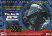 Planet of the Apes Movie Gorilla Warriors Memorabilia Costume Card Topps 2001   - TvMovieCards.com