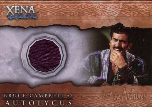 Xena Beauty and Brawn Bruce Campbell as Autolycus Costume Card C3 Purple   - TvMovieCards.com