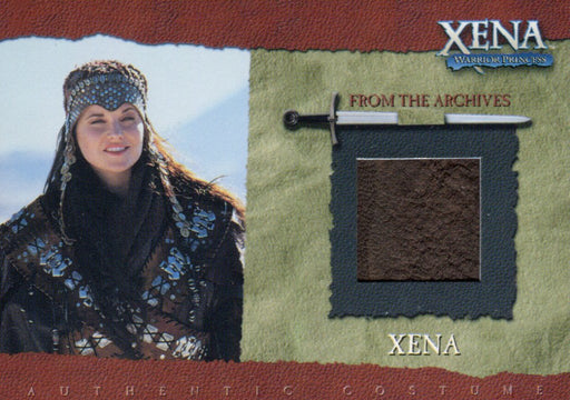 Xena Season Six Lucy Lawless as Xena Album Exclusive Costume Card R6   - TvMovieCards.com