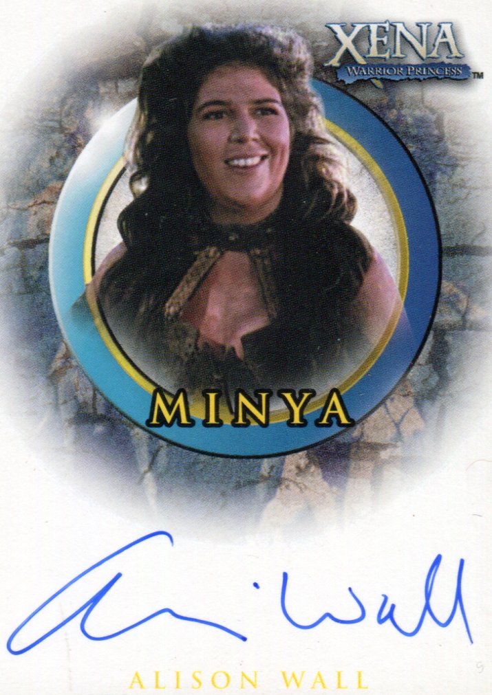 Xena Art & Images Alison Wall as Minya Autograph Card A54   - TvMovieCards.com