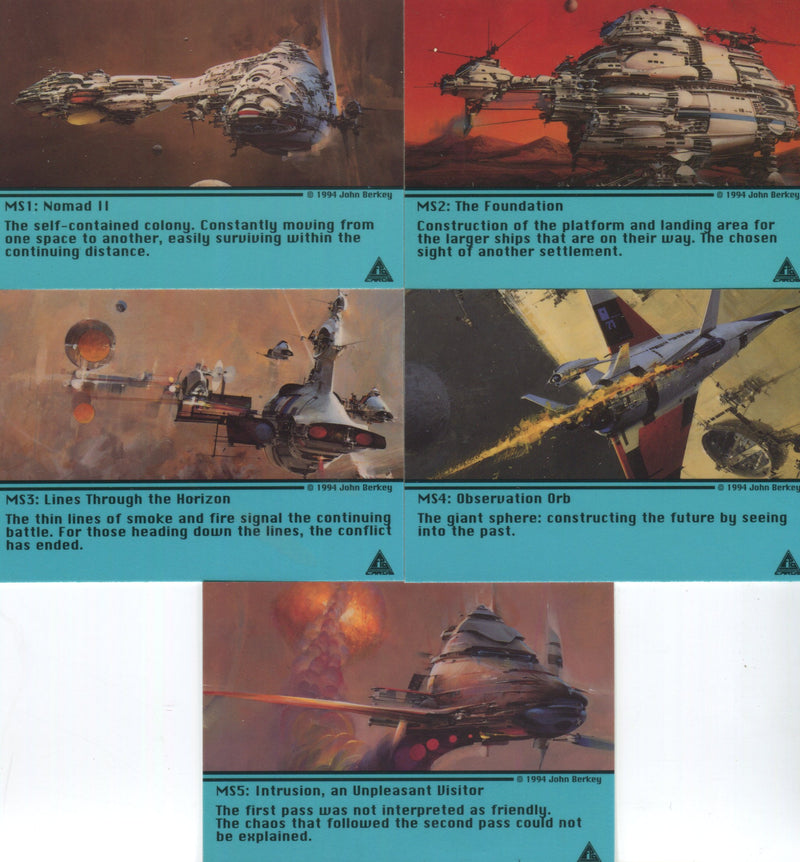 Berkey John Series 1 Metallic Storm Chase Card Set MS1 - MS5  FPG 1994   - TvMovieCards.com