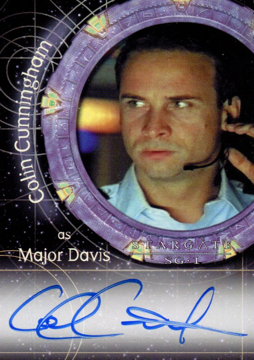 Stargate SG-1 Season Four Colin Cunningham as Major Davis Autograph Card A17   - TvMovieCards.com