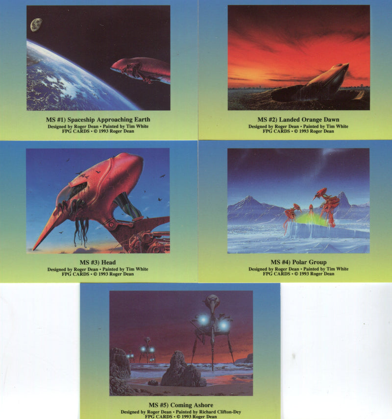 Dean Roger Metallic Storm Chase Card Set MS1 - MS5  FPG 1993   - TvMovieCards.com