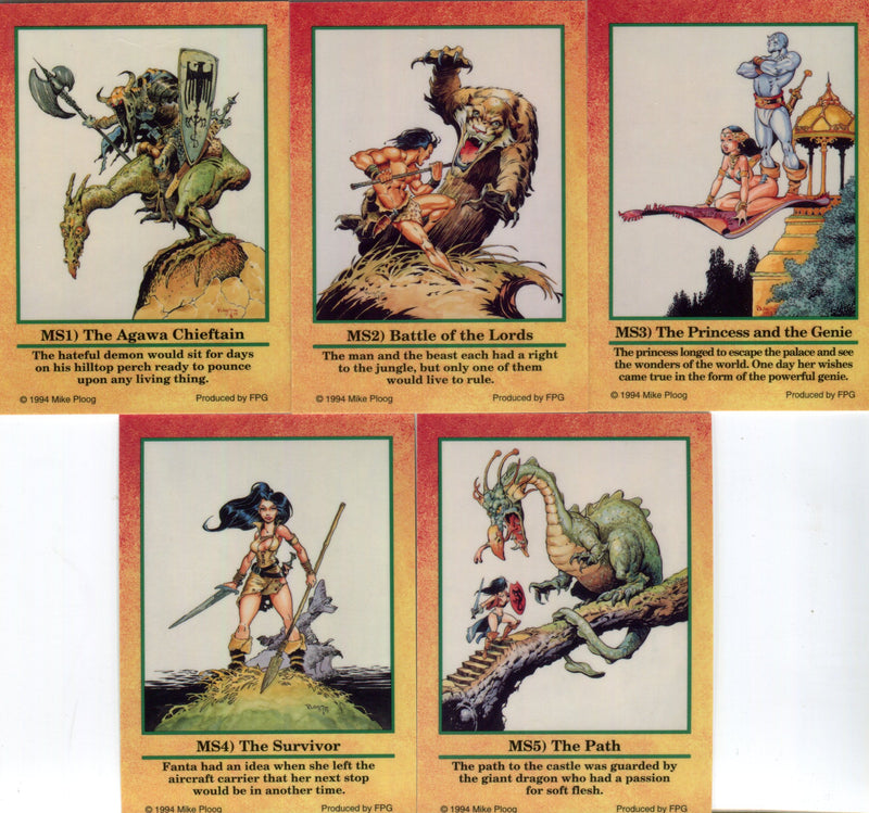 Ploog Mike Metallic Storm Chase Card Set MS1 - MS5  FPG 1994   - TvMovieCards.com