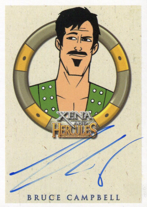 Xena & Hercules Animated Adventures Bruce Campbell Autolycus Autograph Card   - TvMovieCards.com