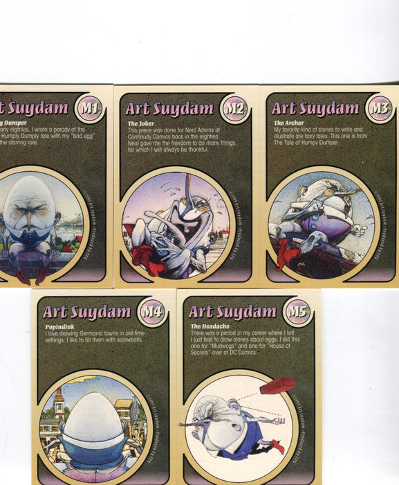 Suydam Art Metallic Chase Card Set M1 - M5  FPG 1995   - TvMovieCards.com