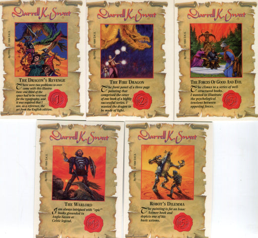 Sweet Darrell Metallic Storm Chase Card Set MS1 - MS5  FPG 1994   - TvMovieCards.com