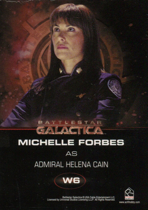 Battlestar Galactica Season Two Women of Battlestar Chase Card W6 Forbes   - TvMovieCards.com