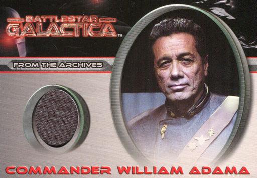 Battlestar Galactica Premiere Edition Commander William Adama Costume Card CC6   - TvMovieCards.com