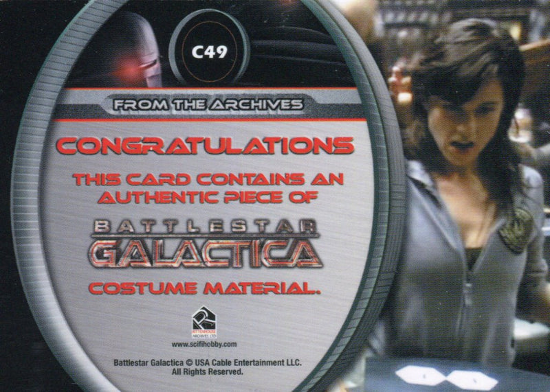 Battlestar Galactica Season Four Costume Card C49 Racetrack   - TvMovieCards.com
