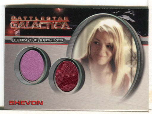 Battlestar Galactica Season Four Dual Costume Card DC7 Shevon   - TvMovieCards.com