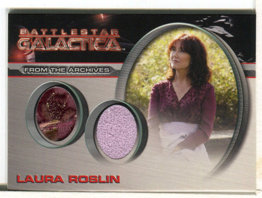 Battlestar Galactica Season Four Dual Costume Card DC12 Laura Roslin   - TvMovieCards.com