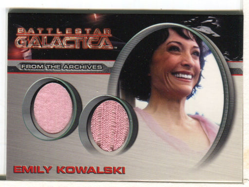 Battlestar Galactica Season Four Dual Costume Card DC17 Emily Kowalski   - TvMovieCards.com