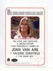 Bionic Collection Six Million Dollar Man Joan Van Ark Autograph Card   - TvMovieCards.com