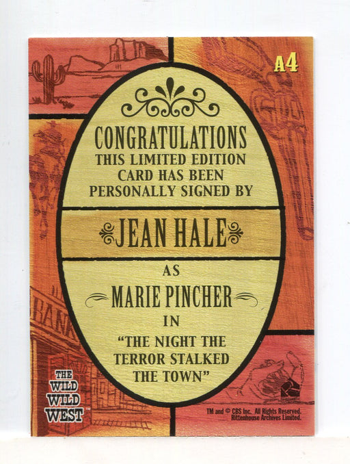 Wild Wild West Season 1 Jean Hale Autograph Card A4   - TvMovieCards.com