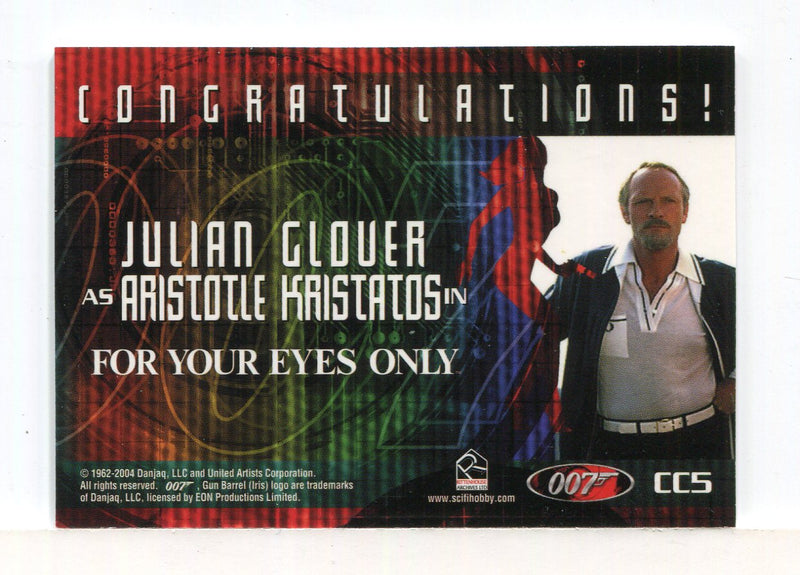 James Bond The Quotable James Bond Aristotle Kristatos Costume Card CC5   - TvMovieCards.com
