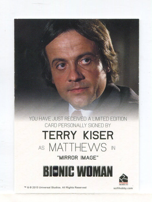 Bionic Collection The Bionic Woman Terry Kiser Autograph Card   - TvMovieCards.com