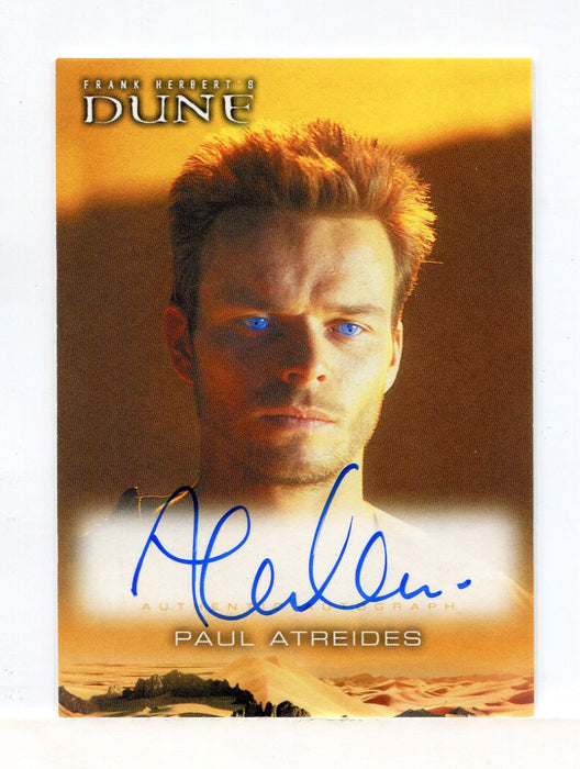 Dune Mini Series Commemorative Alec Newman as Paul Atreides Autograph Card   - TvMovieCards.com