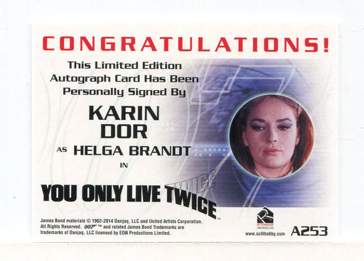 James Bond Archives 2014 Edition Karin Dor Autograph Card A253   - TvMovieCards.com