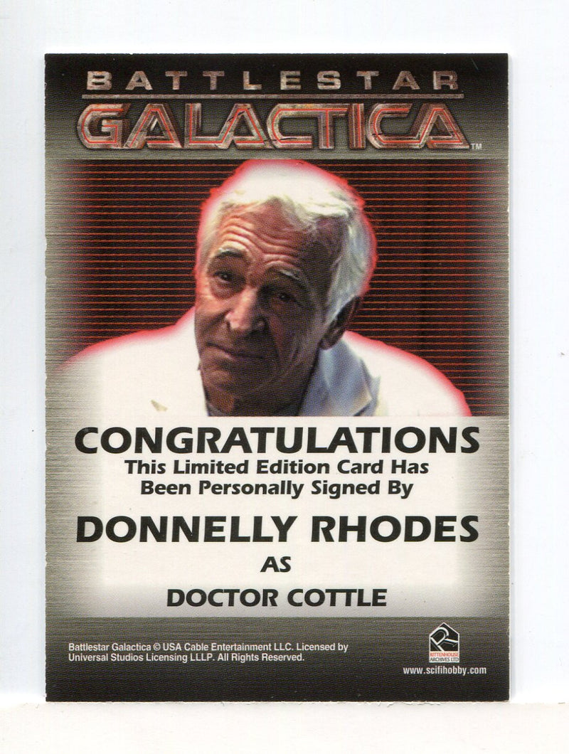 Battlestar Galactica Season Two Donnelly Rhodes Autograph Card   - TvMovieCards.com