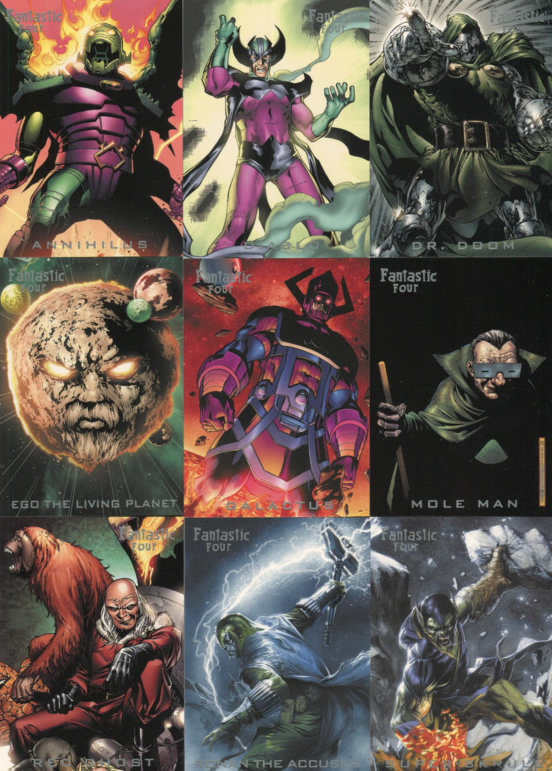 Fantastic Four Archives Nemesis Chase Card Set N1 thru N9 Rittenhouse 2008   - TvMovieCards.com