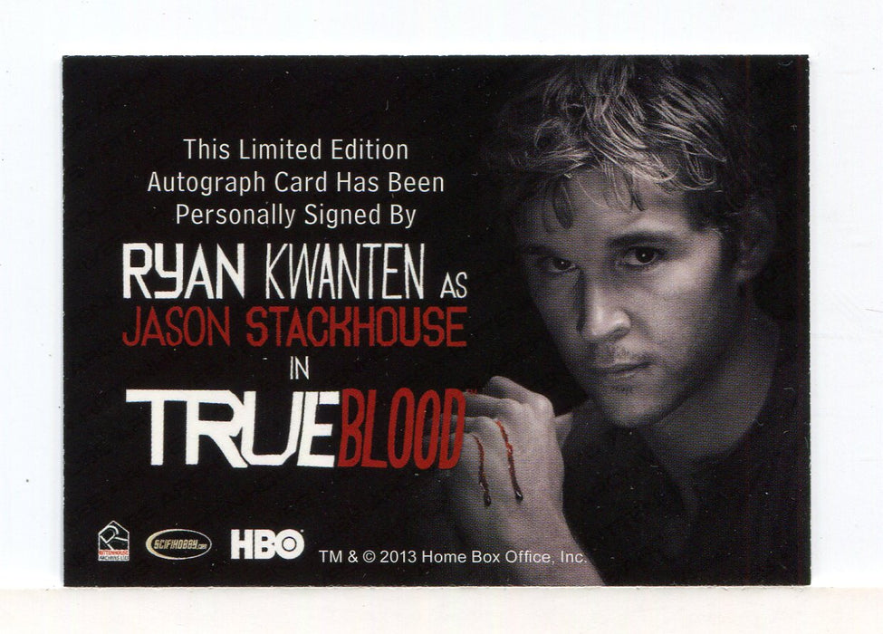 True Blood Season 7 Ryan Kwanten as Jason Stackhouse Autograph Card   - TvMovieCards.com