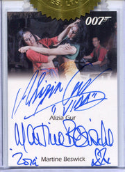 James Bond Archives Spectre Gur & Martine Beswick Dual Autograph Card Variant   - TvMovieCards.com