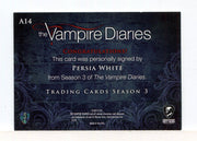 Vampire Diaries Season Three Persia White as Abby Autograph Card A14   - TvMovieCards.com