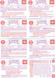 Beauty and The Beast Cannon's Movie Tales 16 Card Set Mother's Cookies 1987   - TvMovieCards.com