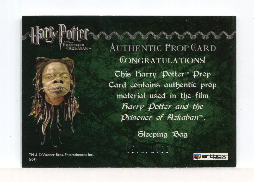 Harry Potter Prisoner Azkaban Update Sleeping Bag Prop Card HP #0571/1980   - TvMovieCards.com