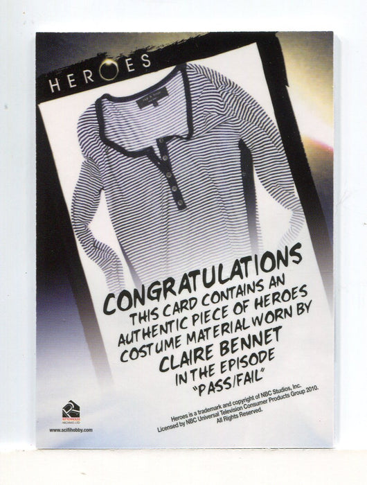Heroes Archives Hayden Panettiere as Claire Bennet Costume Card   - TvMovieCards.com