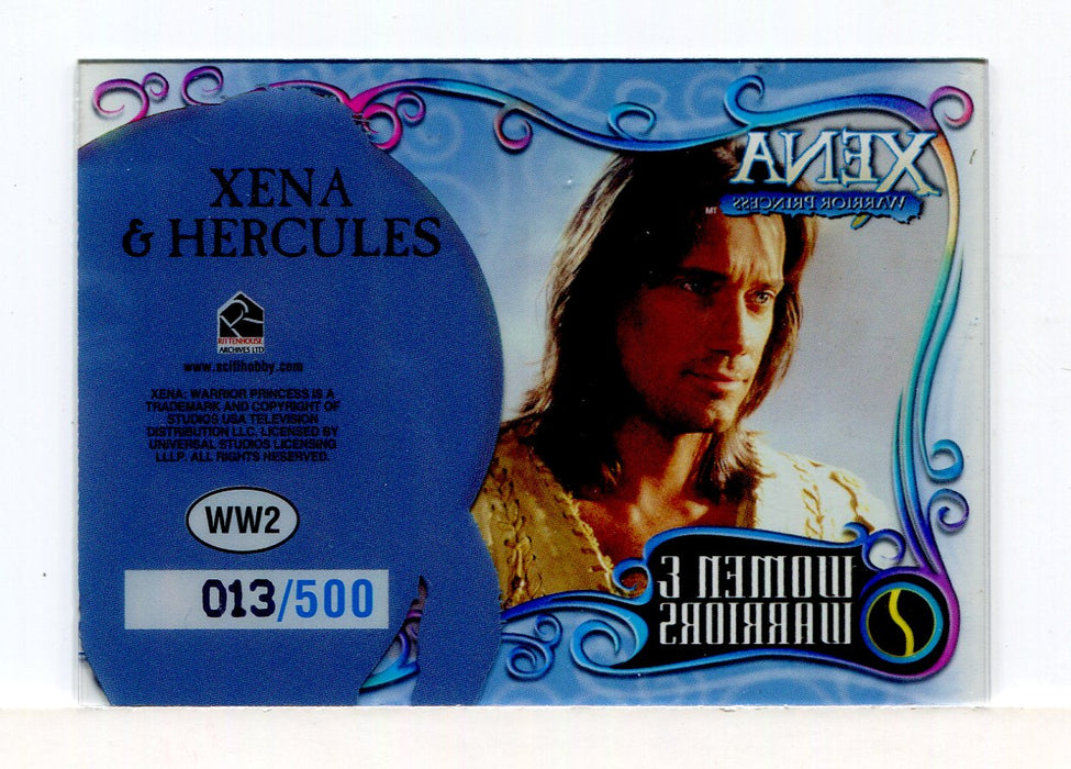 Xena Art & Images Women and Warriors Cell Chase Card WW2 #013/500   - TvMovieCards.com