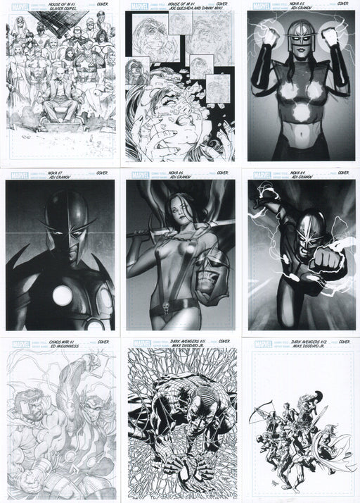 Marvel Universe 2014 Artist Draft Chase Card Set AD10 thru AD18   - TvMovieCards.com